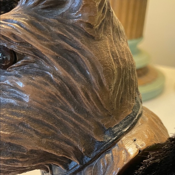 Vintage Syroco Scottie Dog Clothes Brush Holder Double Brush by KING New York - Picture 5 of 13